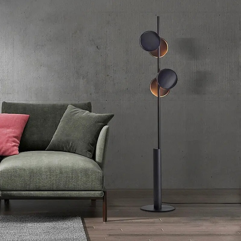 Vintage Arc Floor Lamp - Adjustable Modern Standing Light for Living Room, Bedroom & Office - Industrial Style Reading Lamp with Dimmable LED Bulb