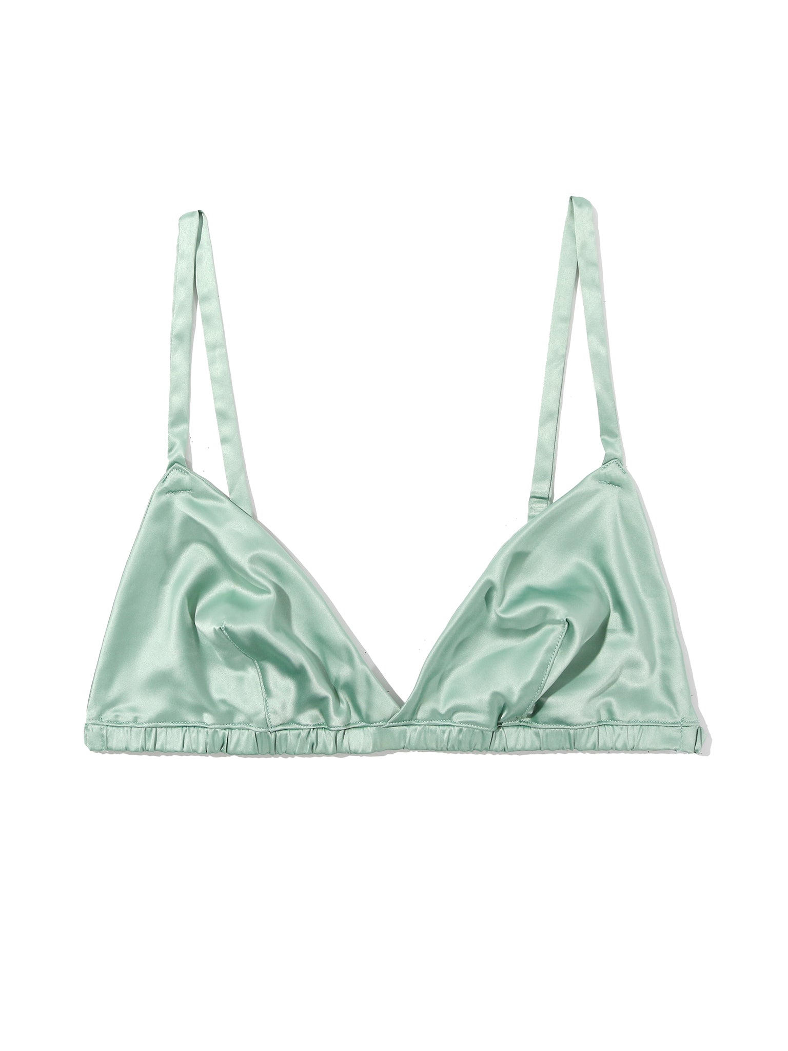 Luxury Satin Sleep Bralette for Women - Comfortable Wireless Lace Bralette for Nightwear, Lounge & Relaxation