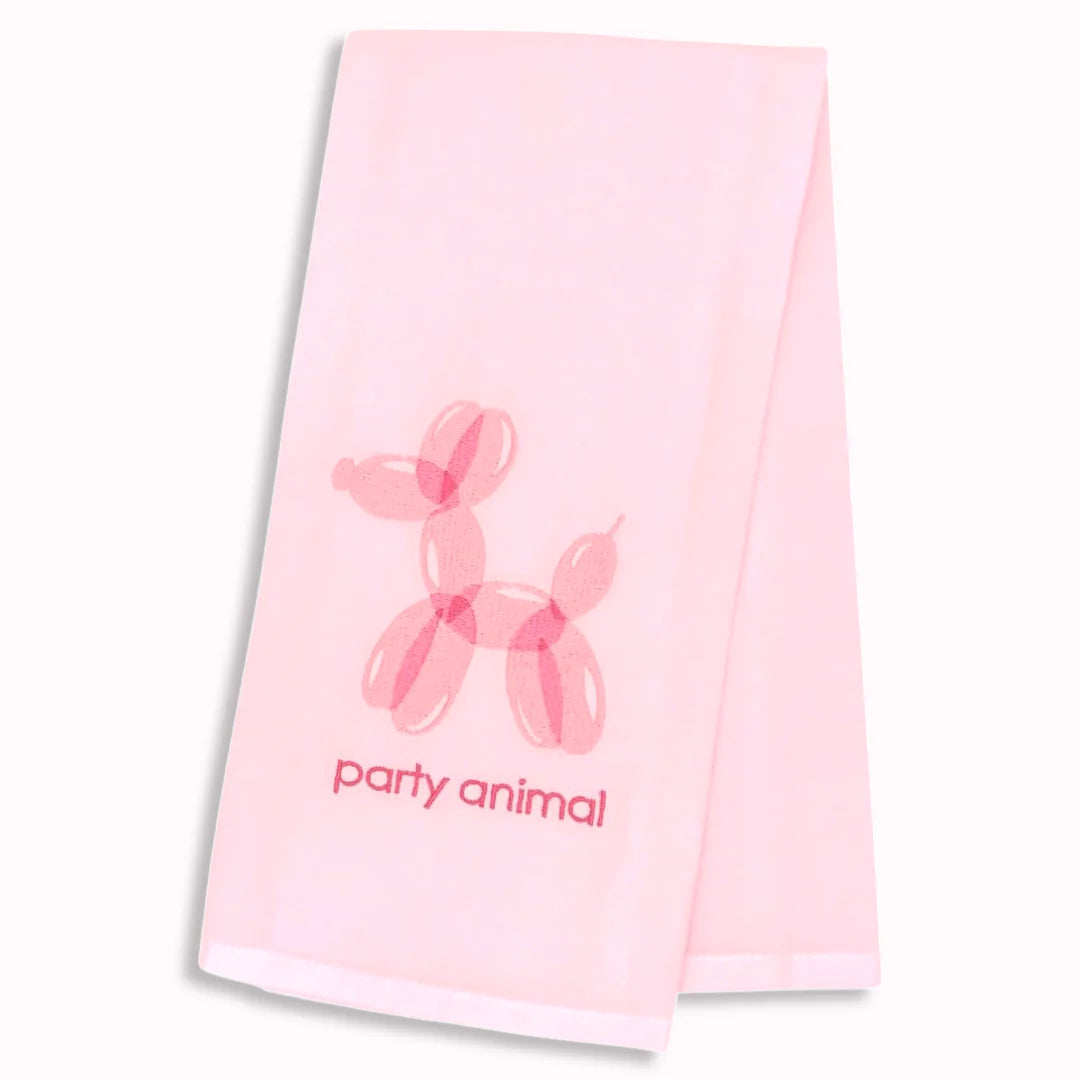 Lynen Party Animal Tea Towel - Fun Kitchen Towel for Parties, Gifts & Home Decor - Perfect for Dish Drying, Hostess Gifts & Themed Events