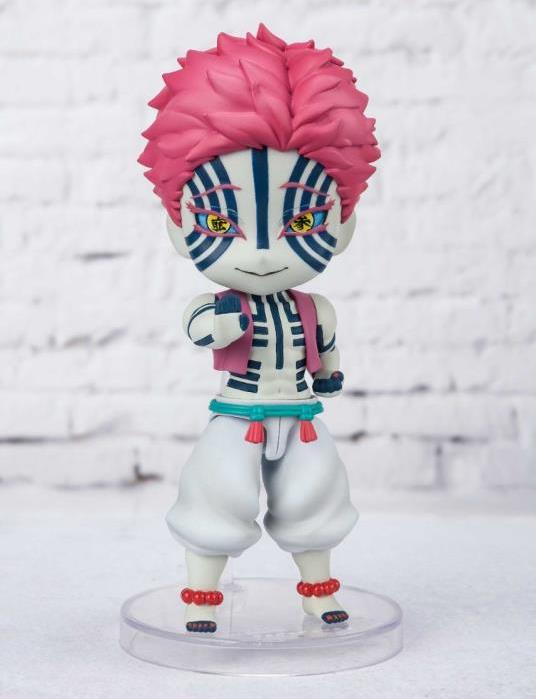 Bandai Figuarts Mini Demon Slayer Akaza Action Figure - Anime Collectible for Fans, Perfect for Display & Cosplay Scenes