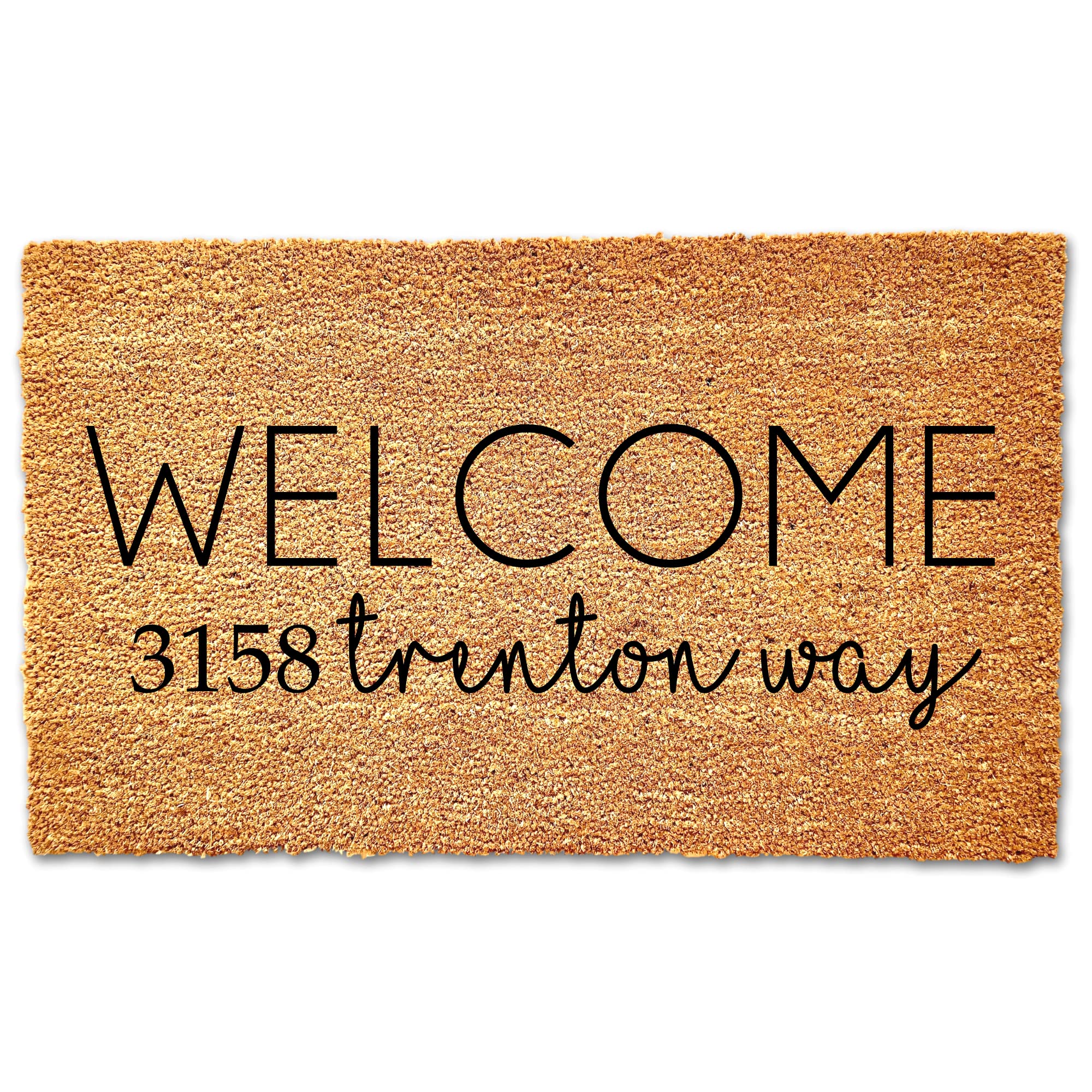 Custom Personalized Welcome Doormat with Address - Housewarming Gift for New Homeowners - 18