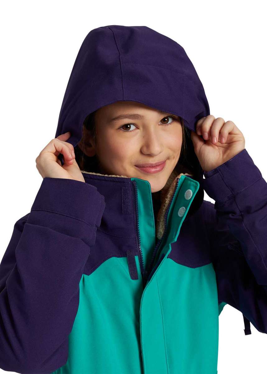 Burton Junior's Shortleaf Shell Jacket 2021 - Waterproof & Lightweight Kids Outdoor Jacket for Hiking, Skiing & Snowboarding