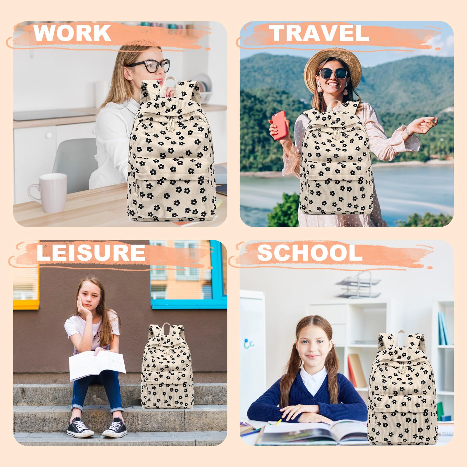 Lightweight School Backpack for Teens & College Students - Durable Laptop Bookbag for Travel, Casual Use & Everyday Commute | Perfect for School, Work & Outdoor Adventures
