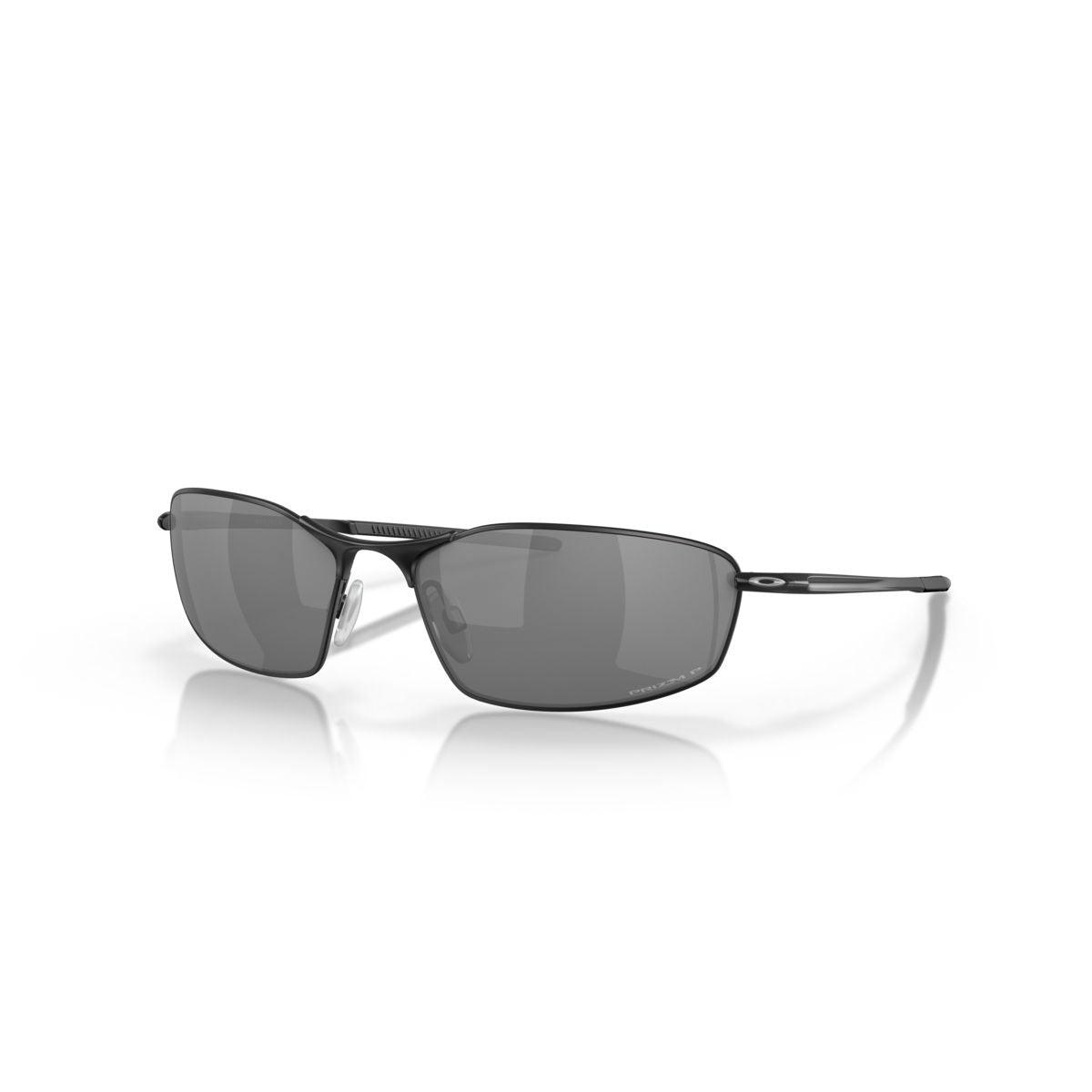 Oakley Whisker Satin Black/Prizm Black Polarized Sunglasses 0OO4141 414103 - UV Protection for Driving, Running & Outdoor Sports