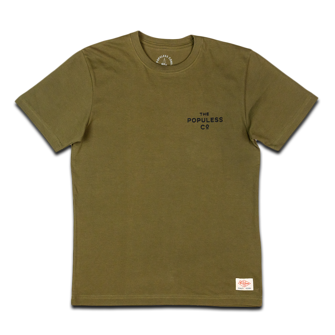 Premium Organic Cotton Prairie Roots T-Shirt in Olive Green - Comfortable & Eco-Friendly Casual Wear for Outdoor Adventures & Everyday Style