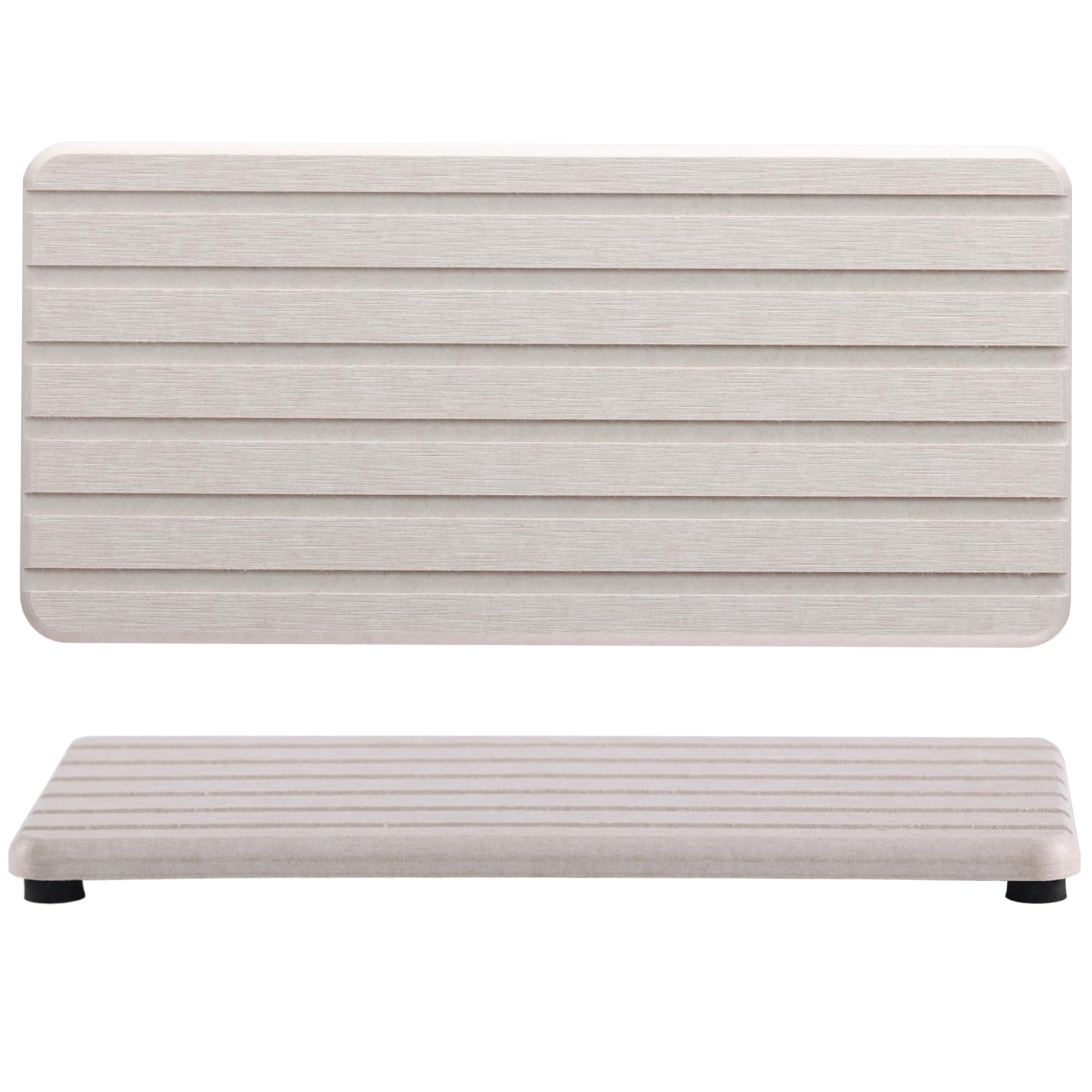 2 Pack Diatomite Coasters for Drinks - Absorbent Stone Coaster Set (8.27