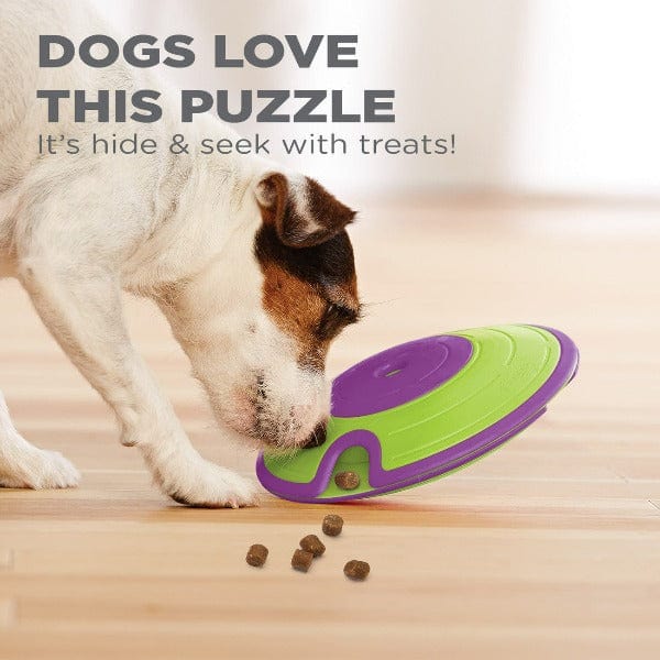 Outward Hound Treat Maze Dog Puzzle Toy - Interactive Slow Feeder for Mental Stimulation & Anxiety Relief - Perfect for Small, Medium & Large Dogs - Indoor & Outdoor Use