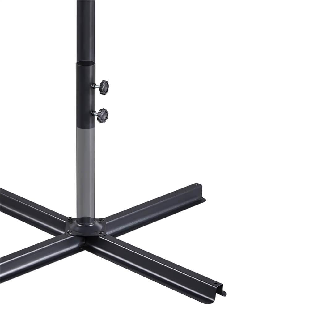 Yaheetech 10FT Outdoor Patio Offset Umbrella with Crank Handle - Sun Shade for Backyard, Poolside, Deck, and Garden Use