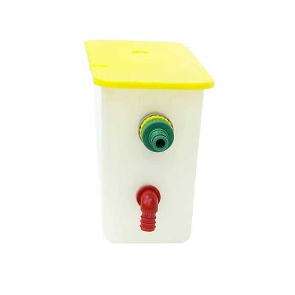 1 Gallon ABS Plastic Automatic Poultry Waterer - Easy to Clean Black Chicken Water Tank for Brooders, Pens & Cages - Perfect for Chickens, Ducks & Small Birds - Ideal for Backyard Farms & Poultry Raising