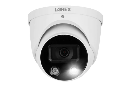 Lorex Fusion 4K 16 Channel (8 Wired + 8 WiFi) Security Camera System with 2TB NVR, 6 Active Deterrence Dome Cameras, 2K Wired Doorbell, Sensor Kit & 1080P Floodlight - Home & Business Surveillance Solution