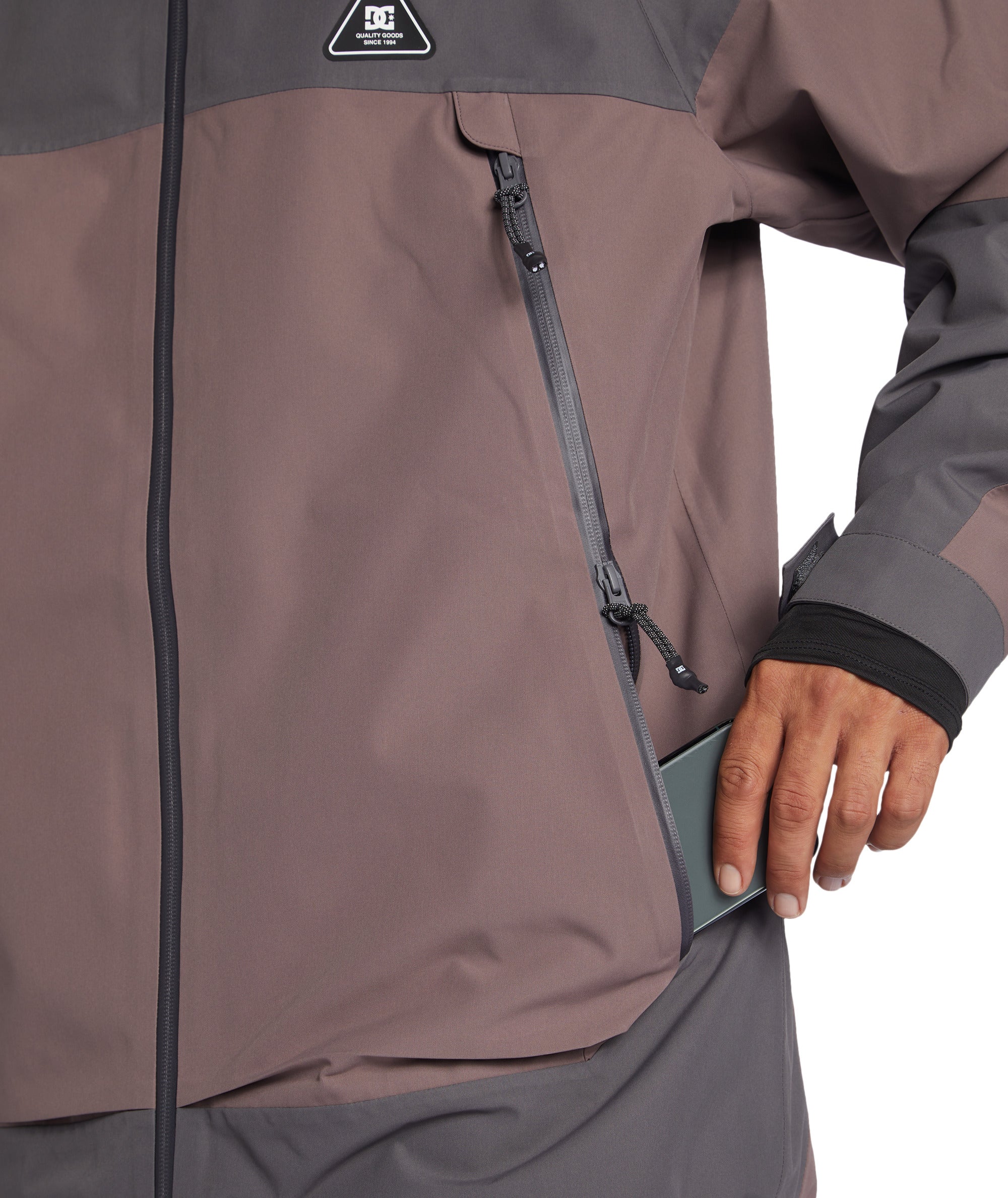 DC Intel 30K Men's Winter Jacket 2025 - Waterproof Windbreaker with Fleece Lining for Outdoor Activities, Hiking & Camping