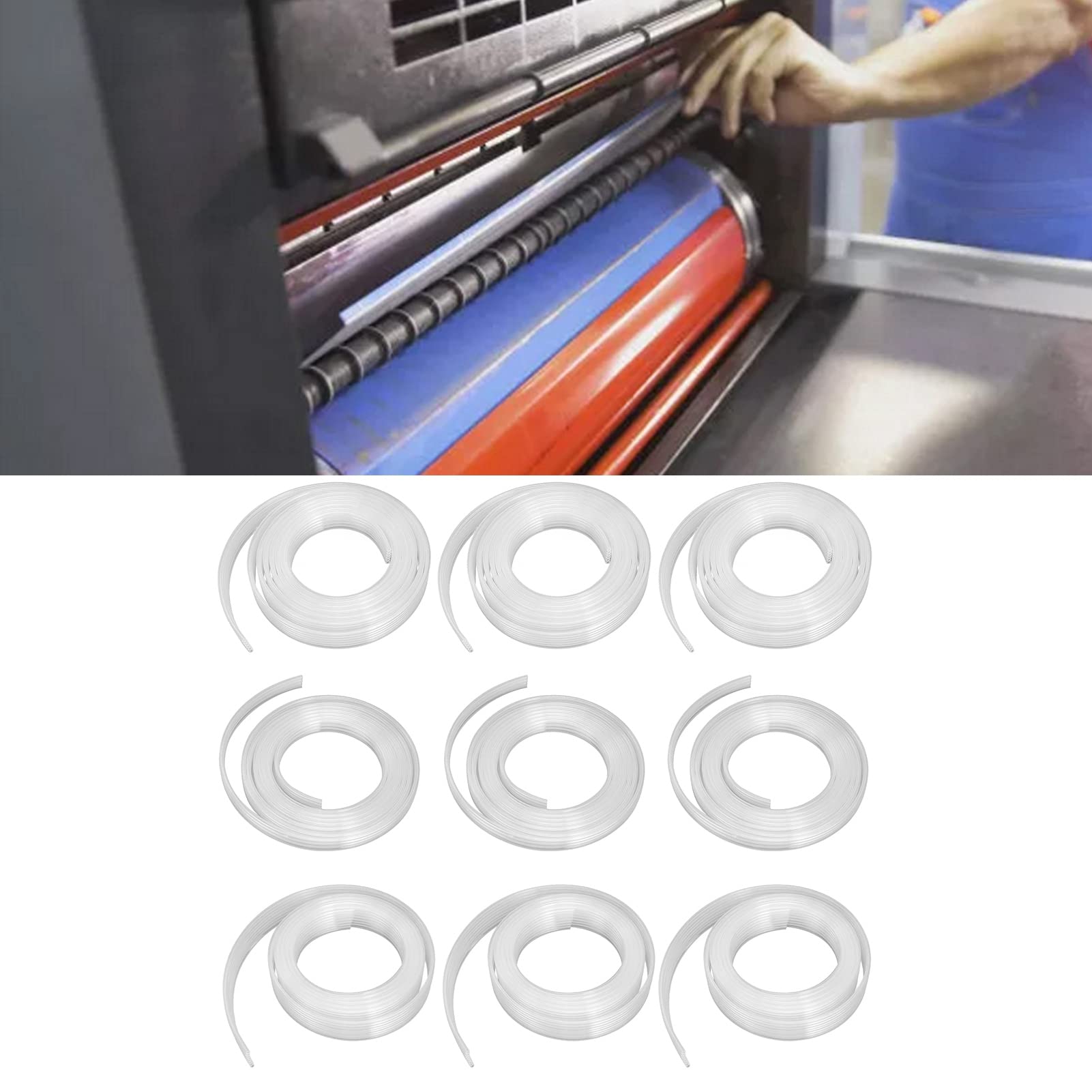 Flexible Ink Tubing Replacement for Photo Printers - 10m (8 Rows) - Durable Ink Supply Line for Continuous Printing | Perfect for Home & Office Photo Printing, Craft Projects, and Small Business Printing Needs