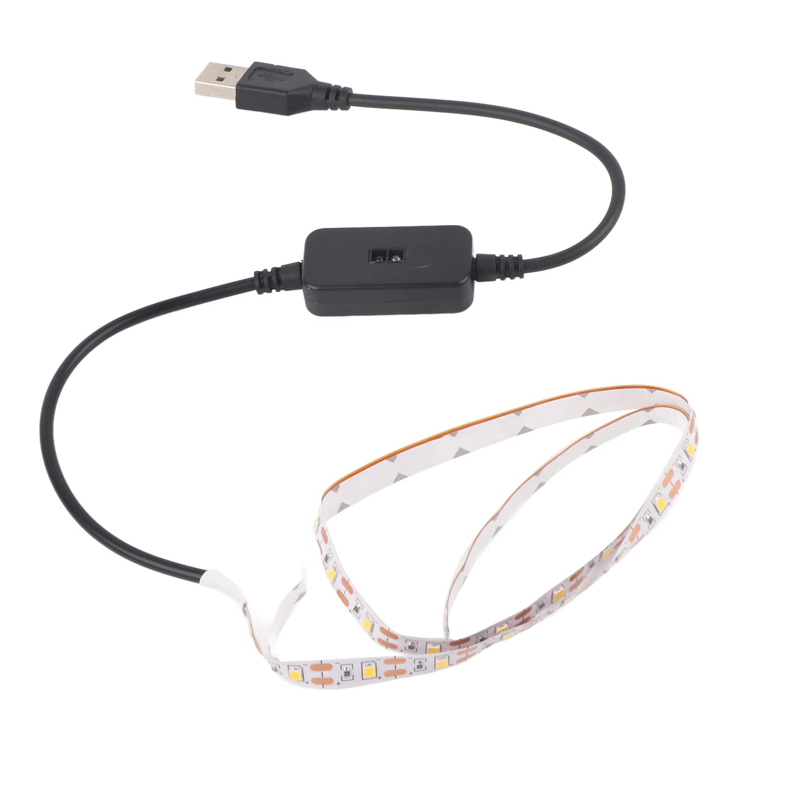 5V USB Motion Sensor LED Closet Light Strip - Warm White Under Cabinet Lighting for Kitchen, Bedroom, Bookshelf, Wardrobe & Hallway (1M) - Perfect for Nighttime Navigation & Accent Lighting
