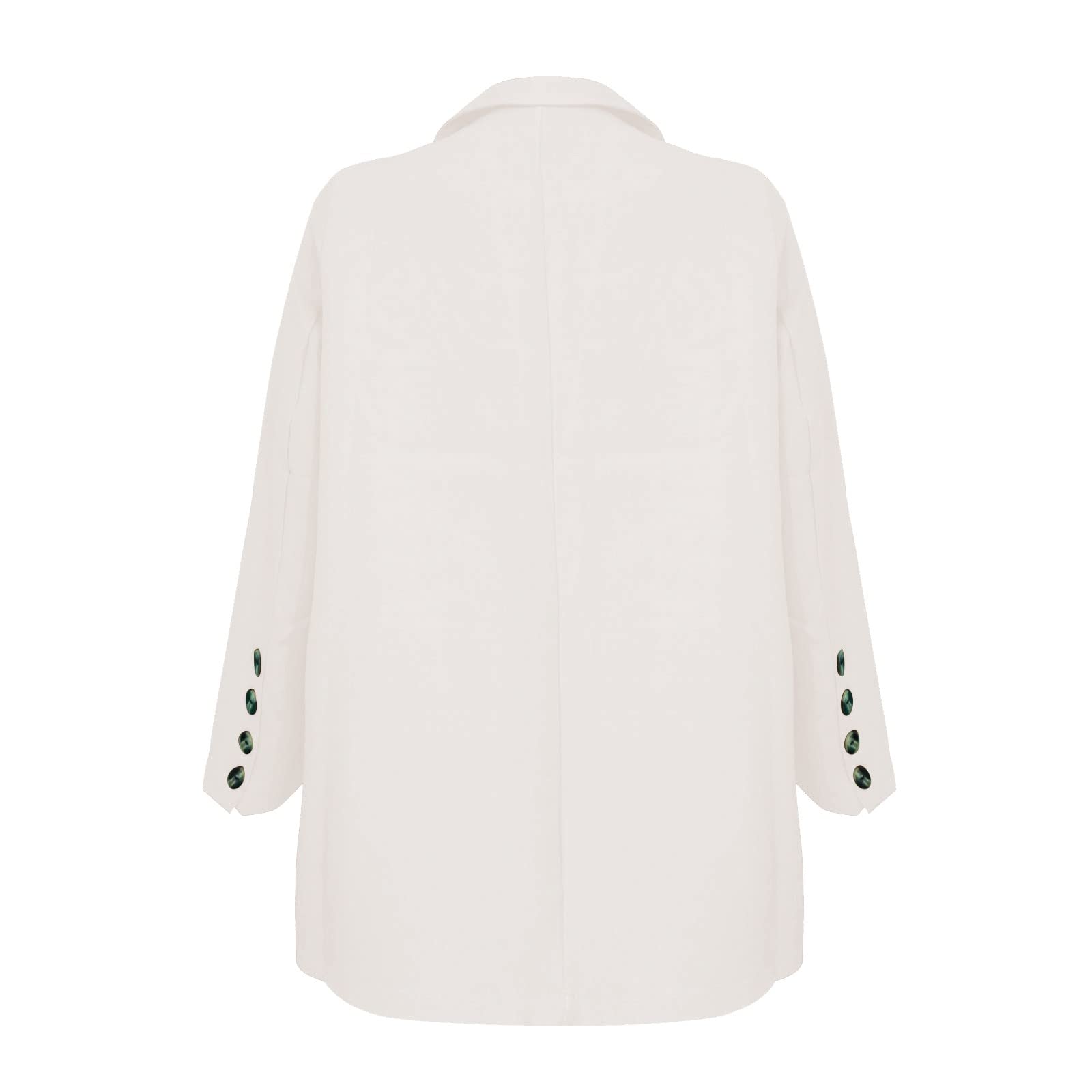 Women's Western Wine Blazer - Office Jacket & Work Skirt Set - Summer Slim Suit for Business & Casual Wear - Small Size White - Perfect for Office, Meetings & Professional Events