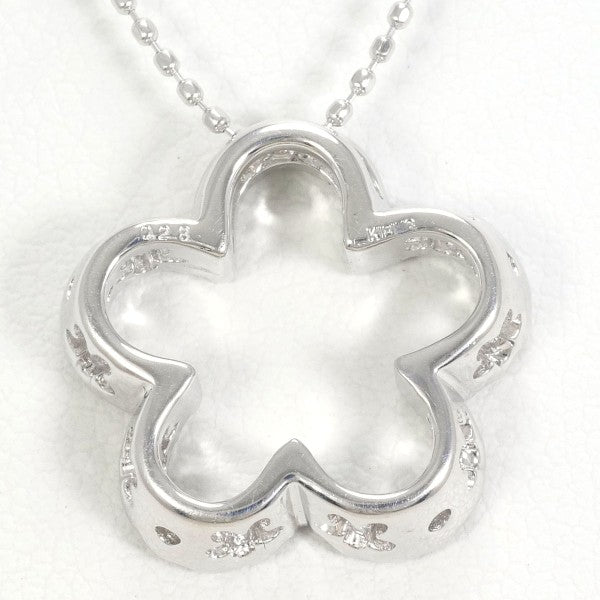 18K White Gold Diamond Necklace for Women - Elegant Pendant Jewelry Gift for Anniversary, Wedding & Special Occasions