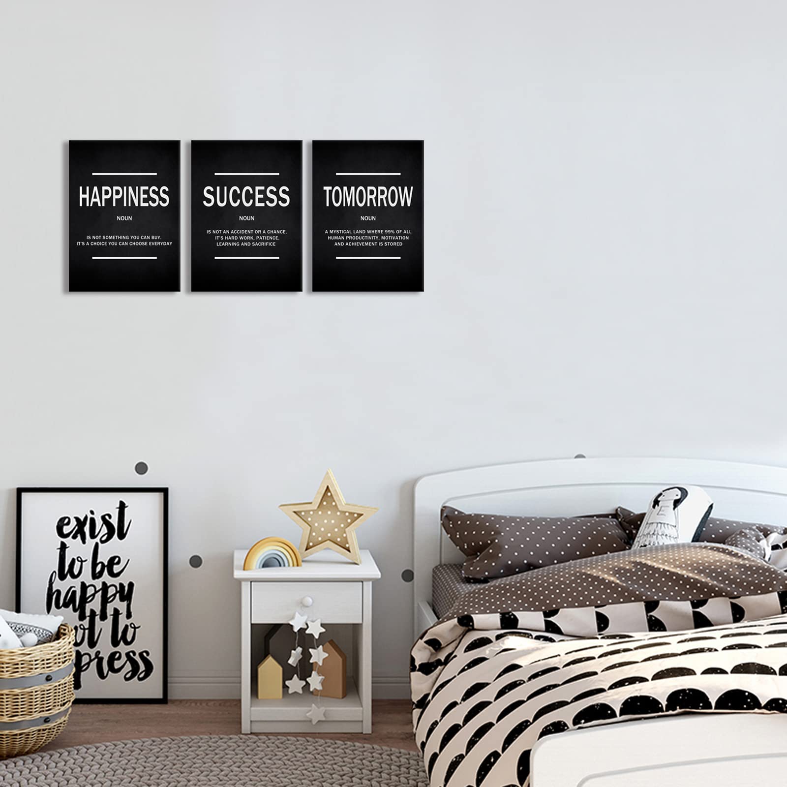 KAWAHONE Motivational Success Quotes Wall Art - Inspirational Entrepreneur Tomorrow Poster for Home, Office & Workplace - Perfect Gift for Business Leaders, Men & Women - Ideal for Home Decor, Office Motivation & Leadership Gifts
