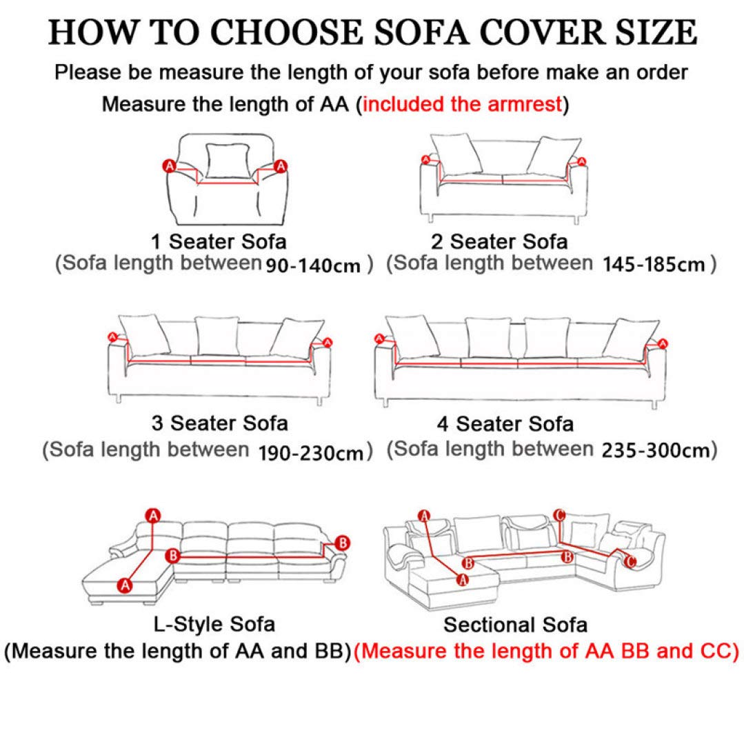 Washable Cherry Blossom Printed Sofa Cover - Elegant Sectional Couch Slipcover & Loveseat Protector for Bedroom, Living Room & Home Decor