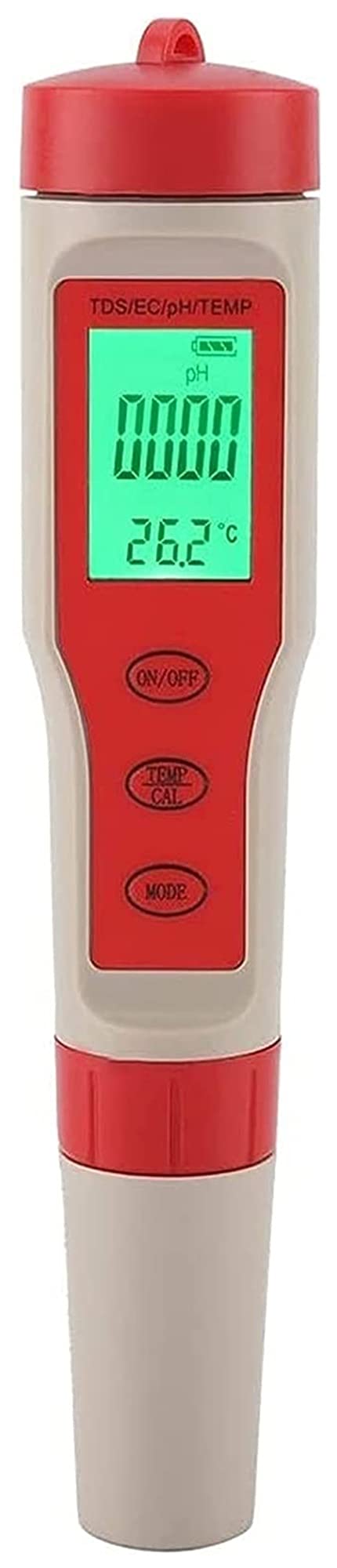 YUESFZ 4-in-1 Digital Water Quality Tester - Portable TDS, PH, EC & Temperature Meter for Drinking Water, Aquariums, Pools & Hydroponics | Accurate Water Purity Testing Pen for Home, Lab & Outdoor Use