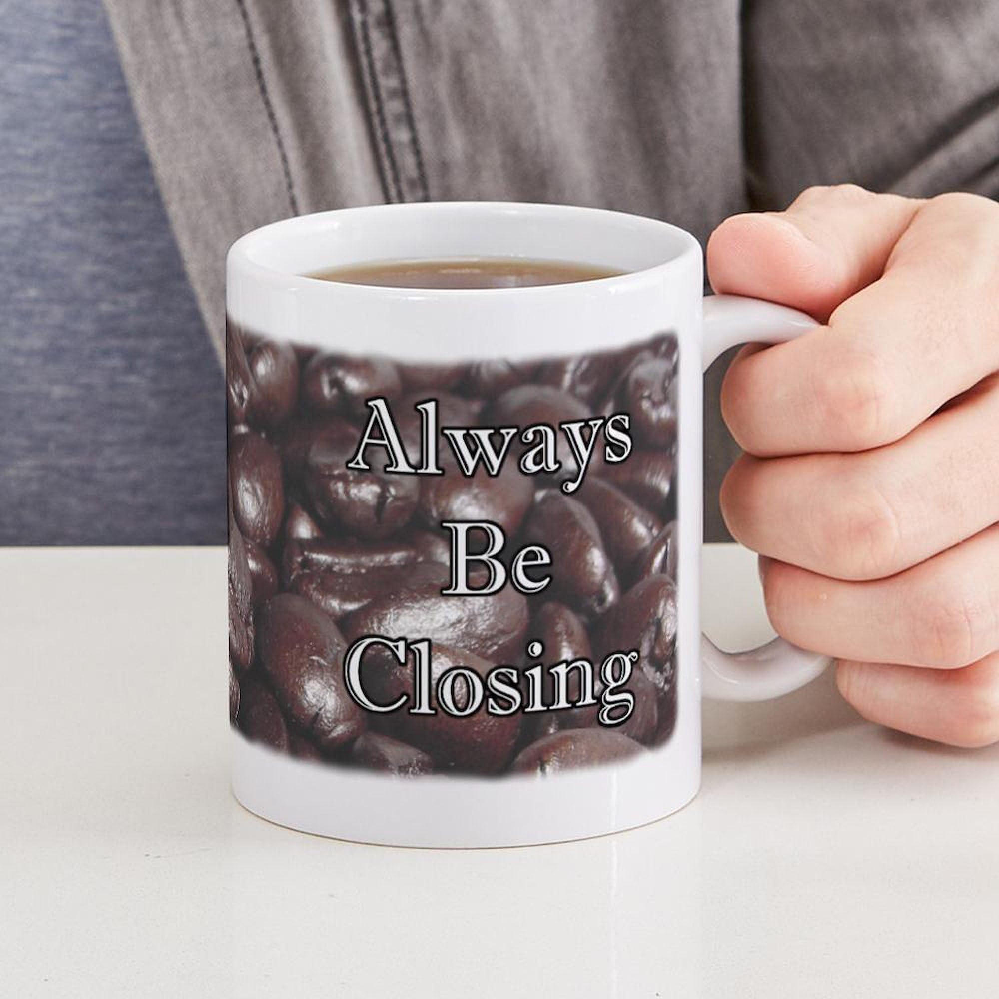 CafePress 'Coffee Is For Closers' 11 oz Ceramic Coffee Mug (325ml) - Perfect for Office, Gifts & Motivational Coffee Lovers