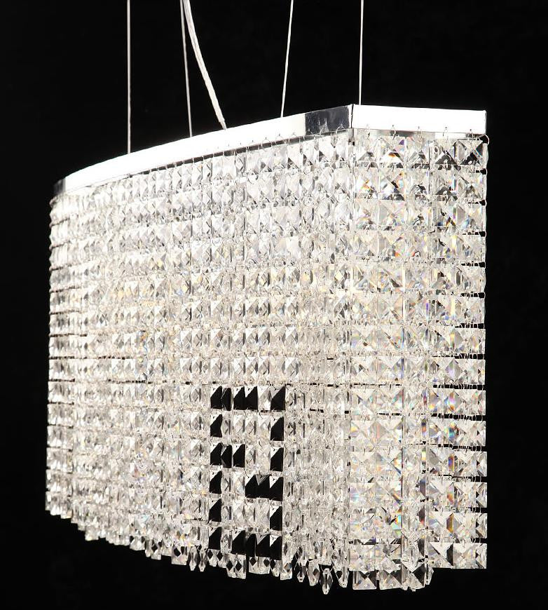 Claire Crystal Chandelier - Elegant Modern Ceiling Light Fixture for Dining Room, Living Room & Bedroom | Perfect for Home Decor & Wedding Venue Lighting