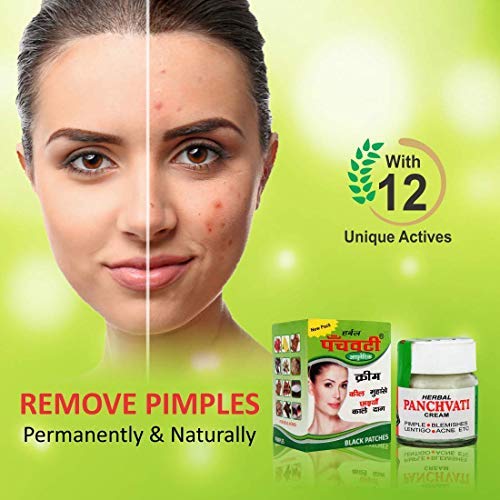 Panchvati Herbals Acne Cream 10gm & Lemon Face Wash 60ml Combo - Fights Acne, Removes Black Spots & Pimples - Gentle Antioxidant-Rich Cleanser for Men & Women - Perfect for Daily Skincare & Blemish Control