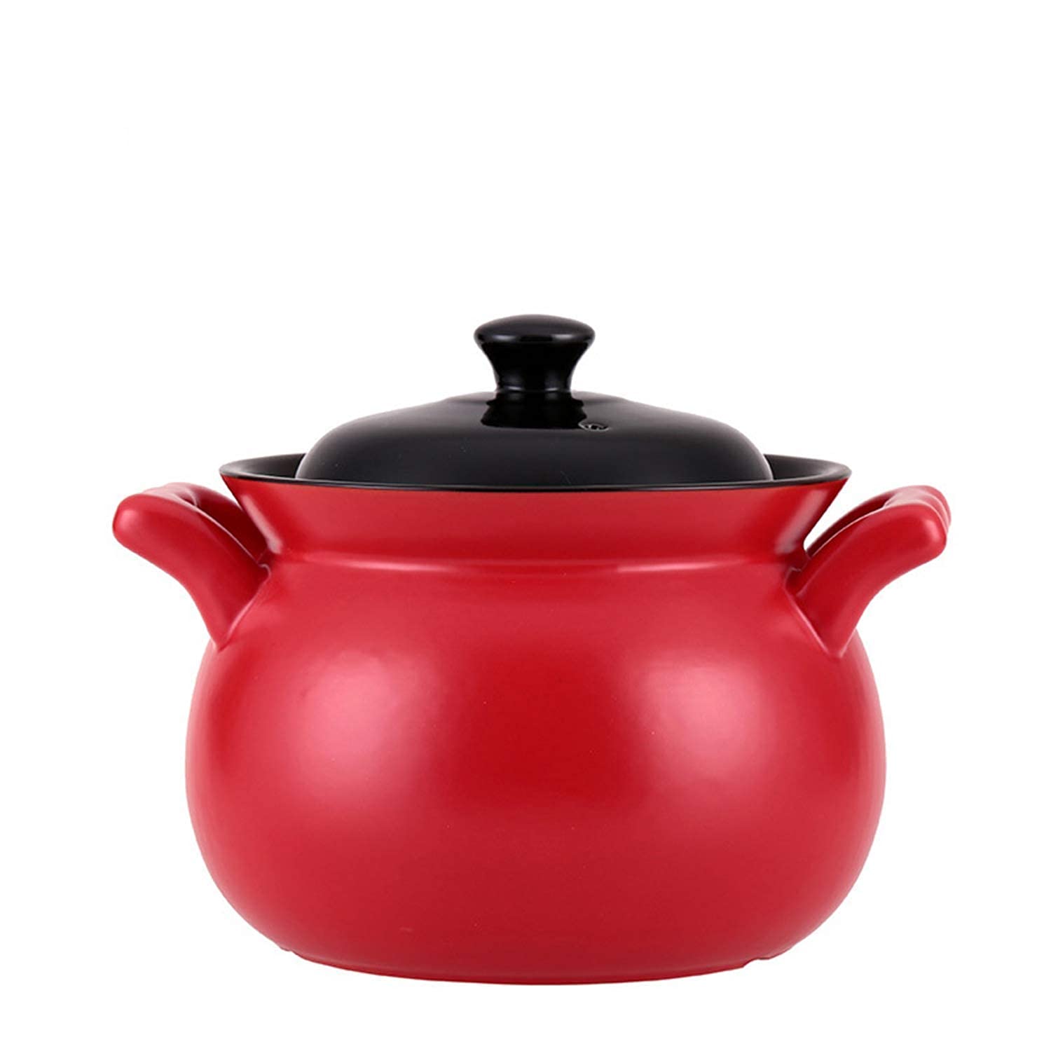 3.8L Ceramic Casserole Pot with Handle - Multi-Functional Stew Pot for Cooking, Baking & Serving - Perfect for Soups, Stews, Porridge & Casseroles - Ideal for Family Dinners & Holiday Meals