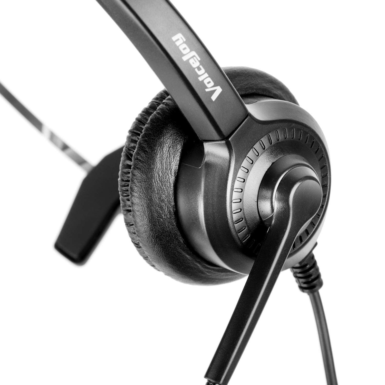 Professional Mono Call Center Headset with Noise-Canceling Mic - Compatible with Cisco IP Phones 7940-7970 & Plantronics M10/MX10 - Perfect for Office, Customer Service & Remote Work