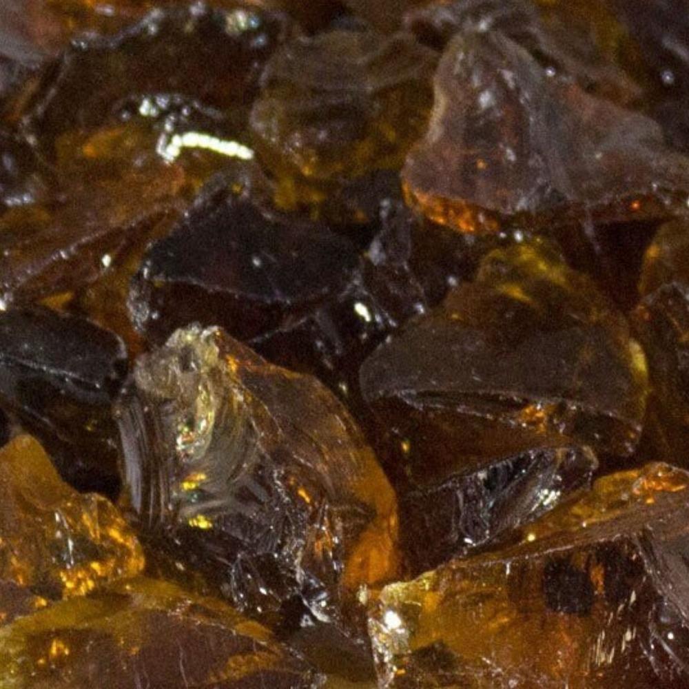 Fire Glass for Gas Fire Pits - Premium Reflective Fireplace Rocks for Outdoor & Indoor Use - Enhance Fireplace, Fire Pit, and Fire Bowl Decor