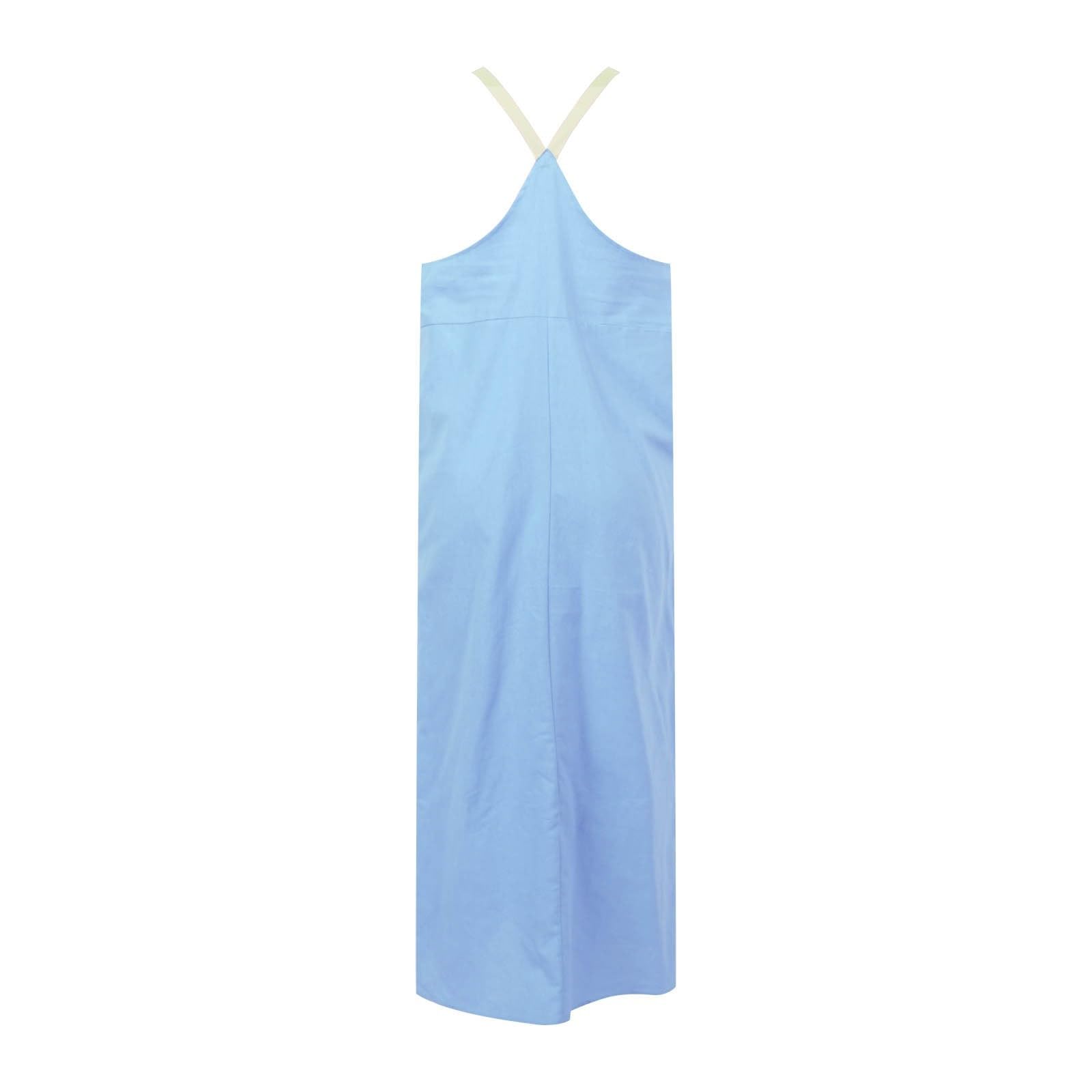 Women's Cotton Linen Sling Dress - Sleeveless Solid Plus Size Summer Beach Sundress | Casual Loose Fit Dress for Vacation, Poolside, and Outdoor Activities