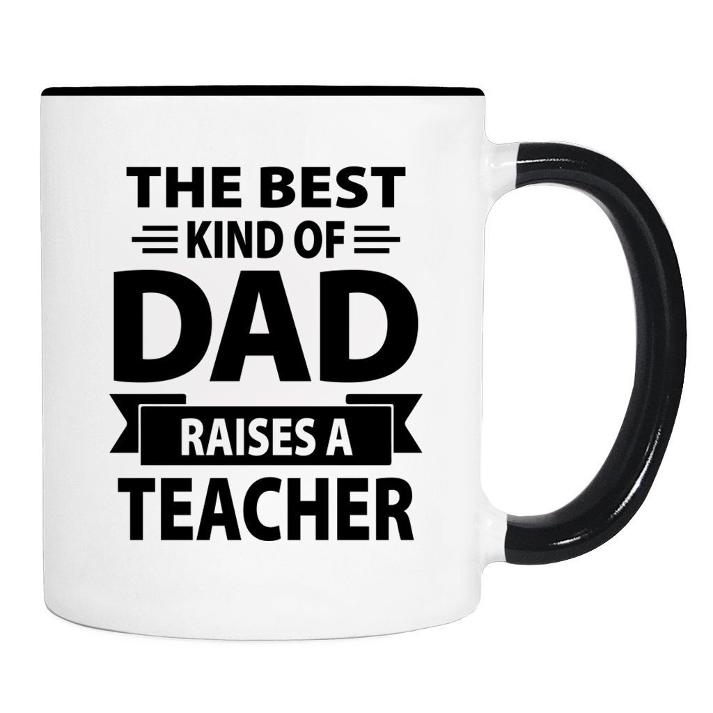 Best Dad Teacher Mug - Funny & Heartwarming Gift for Teacher Dads - Perfect for Father's Day, Birthday & Appreciation Gifts - Ideal for Coffee, Tea & Office Use