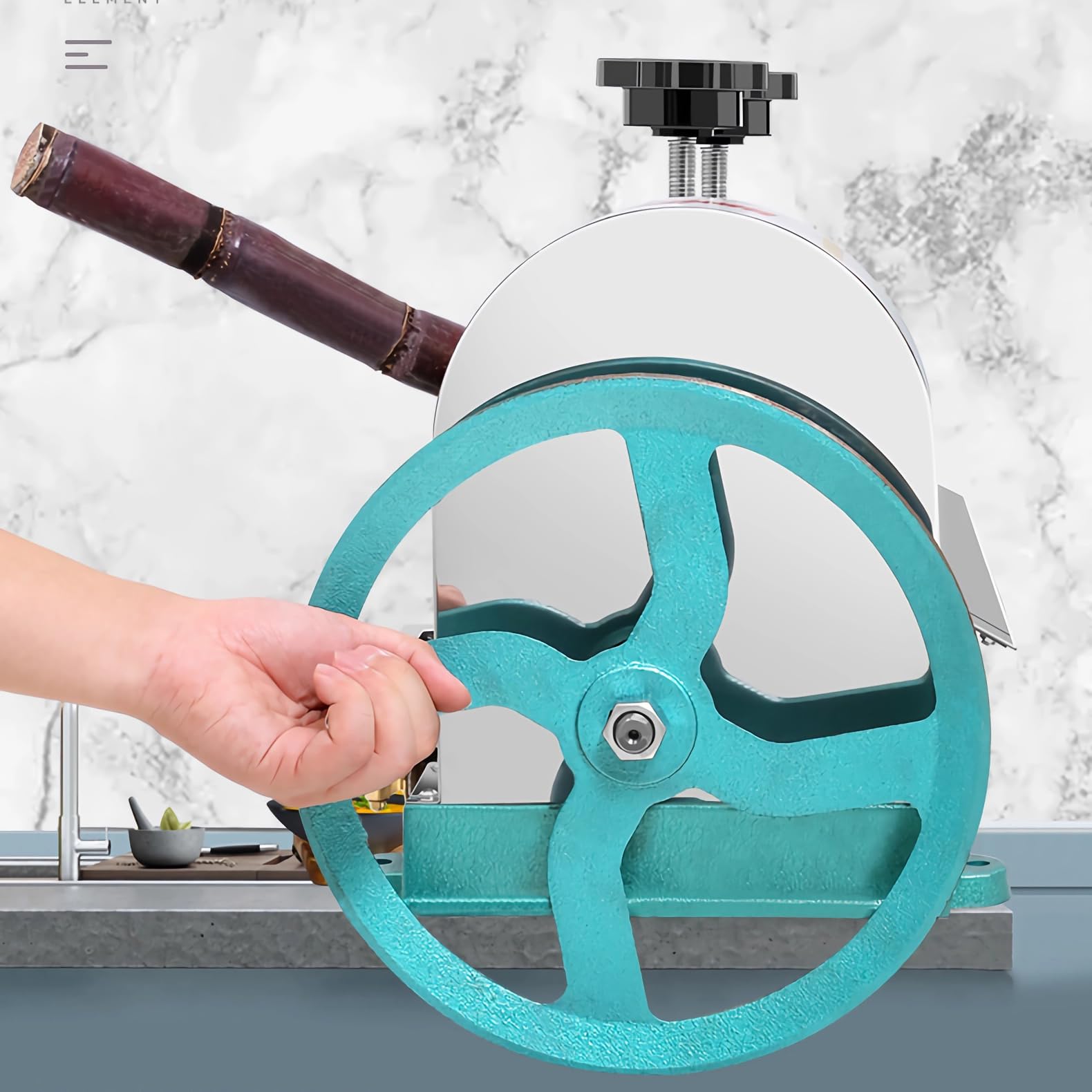 Efficient Manual Sugar Cane Juicer Machine 330LB/H Output with 2.4