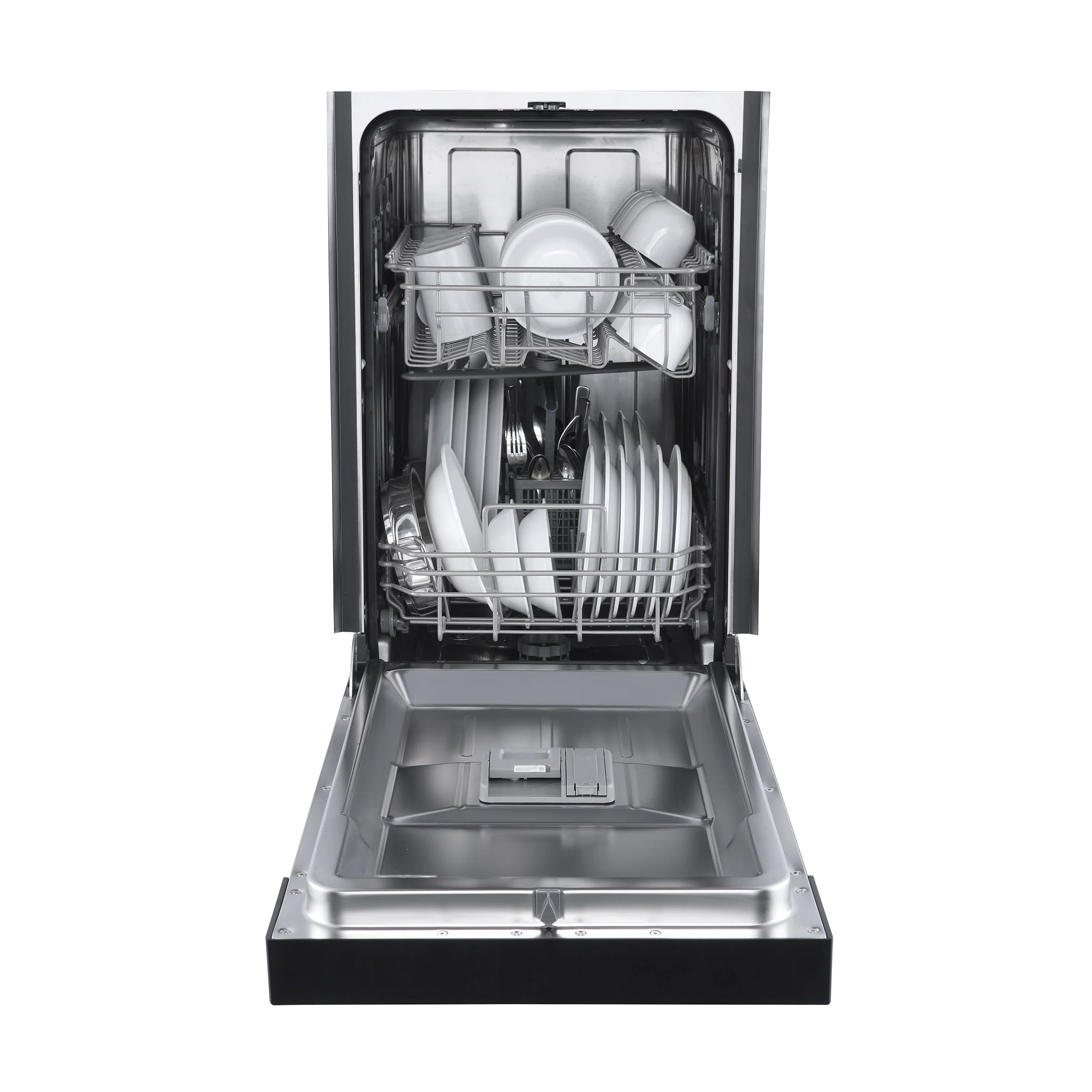 Forno Espresso 18 Inch Built-In Dishwasher in Black - FDWBI8041 18BLK | Energy Efficient, Ultra Quiet | Perfect for Modern Kitchens and Small Spaces
