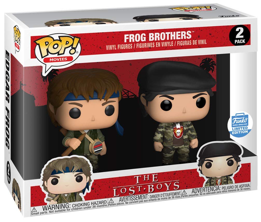 Funko Pop Movies: The Lost Boys - Frog Brothers 2-Pack Collectible Figures | Horror Movie Merchandise | Perfect for Fans & Collectors | Great for Display, Gifts, and Pop Culture Decor