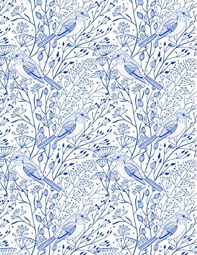 Ceramic Decals - Blue Birds and Branches Design (19 x 13 inch) for DIY Pottery, Mugs & Home Decor - Perfect for Handmade Gifts & Craft Projects