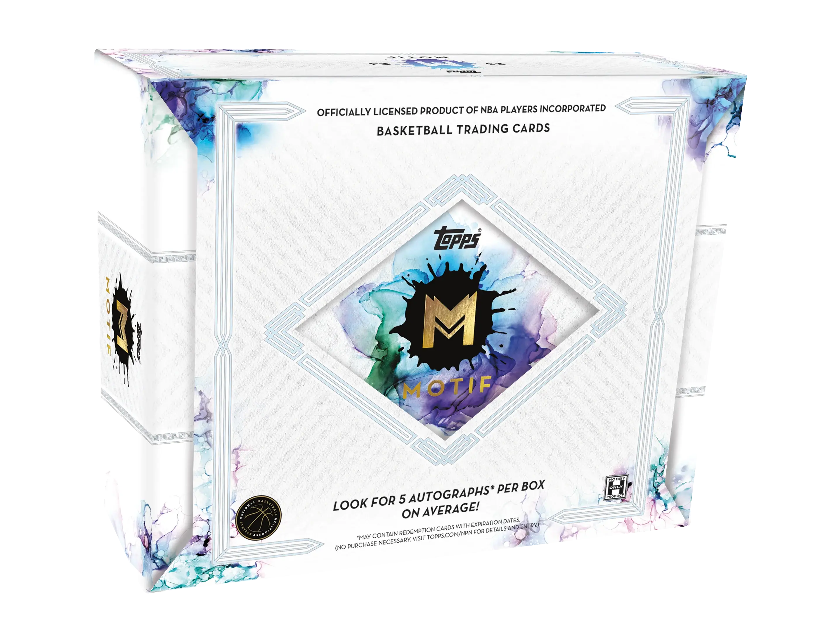2023-24 Topps Motif Basketball Hobby Box - 12 Packs with Autograph & Memorabilia Cards - Collectible NBA Trading Cards for Fans & Investors - Perfect for Gifts, Collections, and Fantasy Basketball Enthusiasts