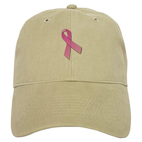 Khaki - Pink Ribbon Cap