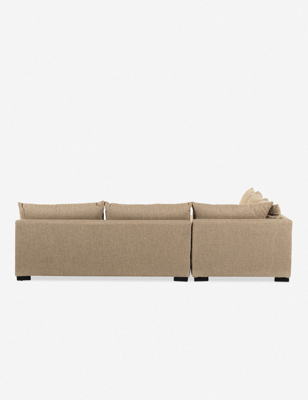 Decima Sectional Sofa - Modern L-Shaped Couch with Reversible Chaise, Soft Fabric Upholstery for Living Room, Family Room & Home Theater Comfort