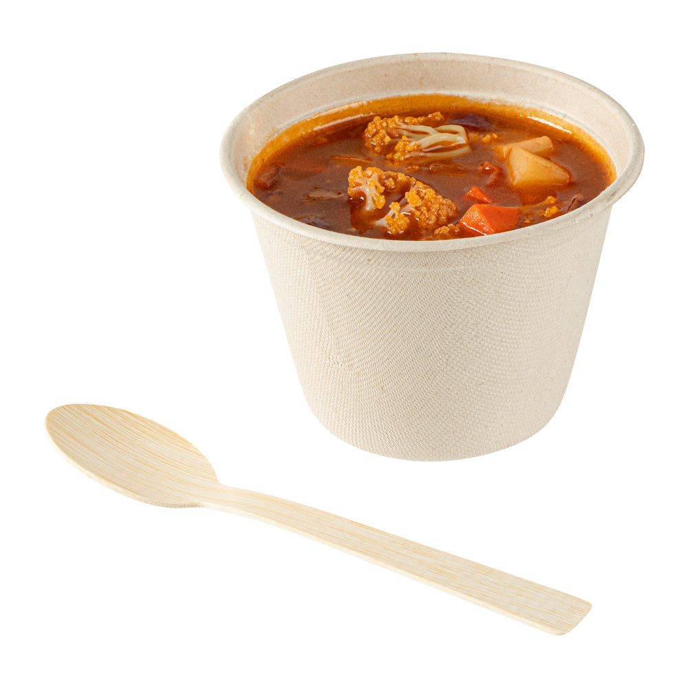 Eco-Friendly Bamboo Disposable Spoons - 100 Count, 7