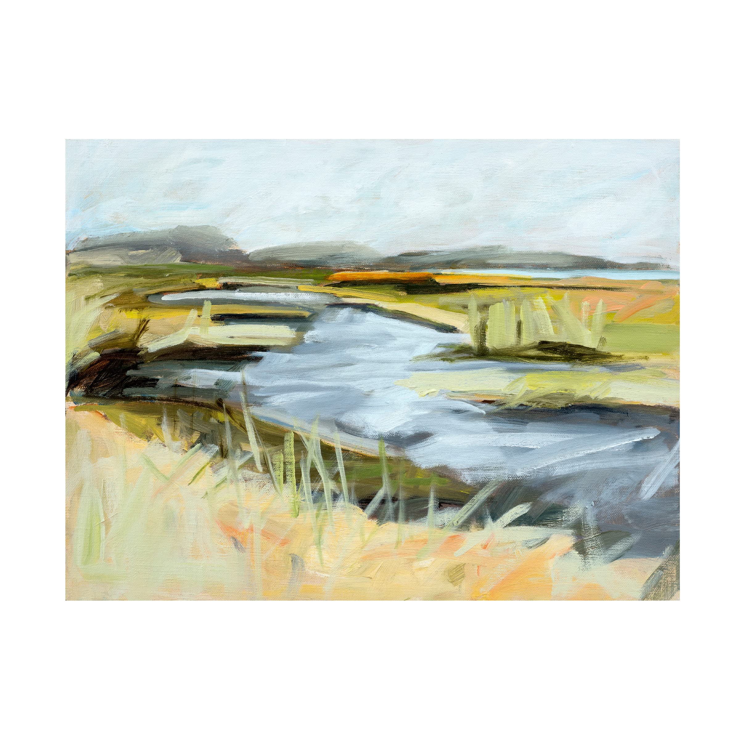 Trademark Fine Art 'Big Indian Slough July' Canvas Wall Art Print by Kris Ekstrand - Perfect for Living Room, Bedroom & Office Decor