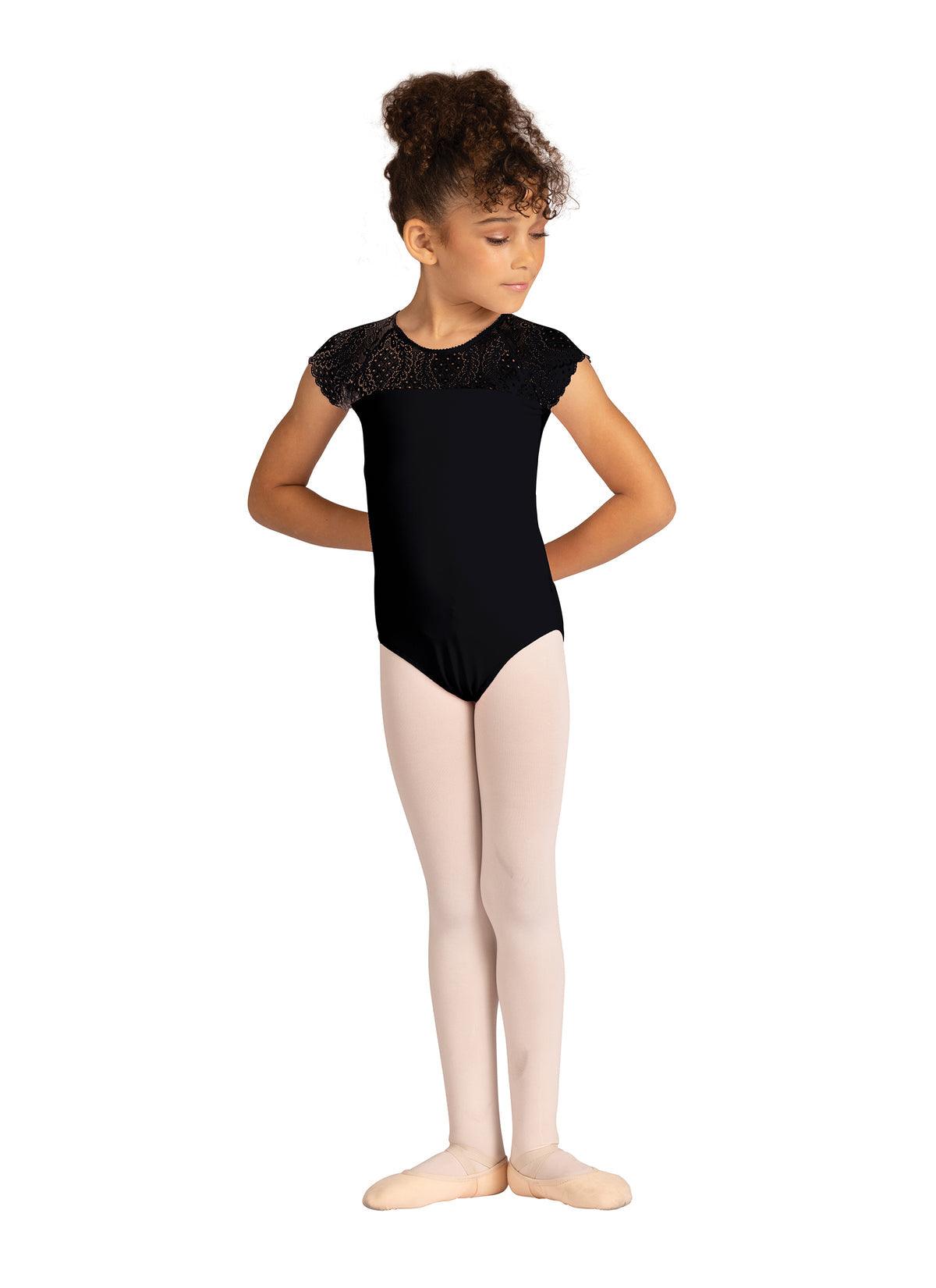 DanzNMotion Child Audra Leotard - Ballet Dance Leotard for Girls, Stretchy & Comfortable, Perfect for Ballet Class, Recital & Performance