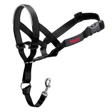 Company of Animals Halti Dog Head Collar - No-Pull Training Solution for Medium & Large Dogs - Perfect for Walking, Training & Behavioral Control - Black