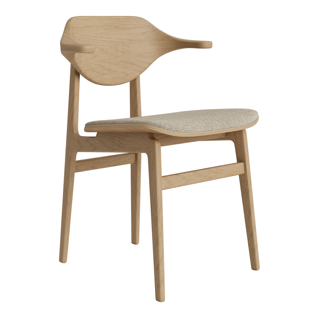 Bufala Dining Chair with Upholstered Seat - Modern Comfortable Kitchen & Dining Room Furniture for Home Decor