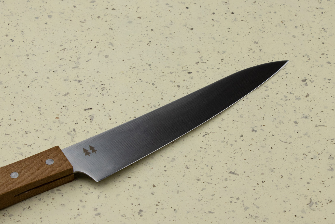 Premium Shizu Hamono Morinoki Utility Knife 170mm - Japanese High Carbon Steel Blade for Professional Chefs & Home Cooking