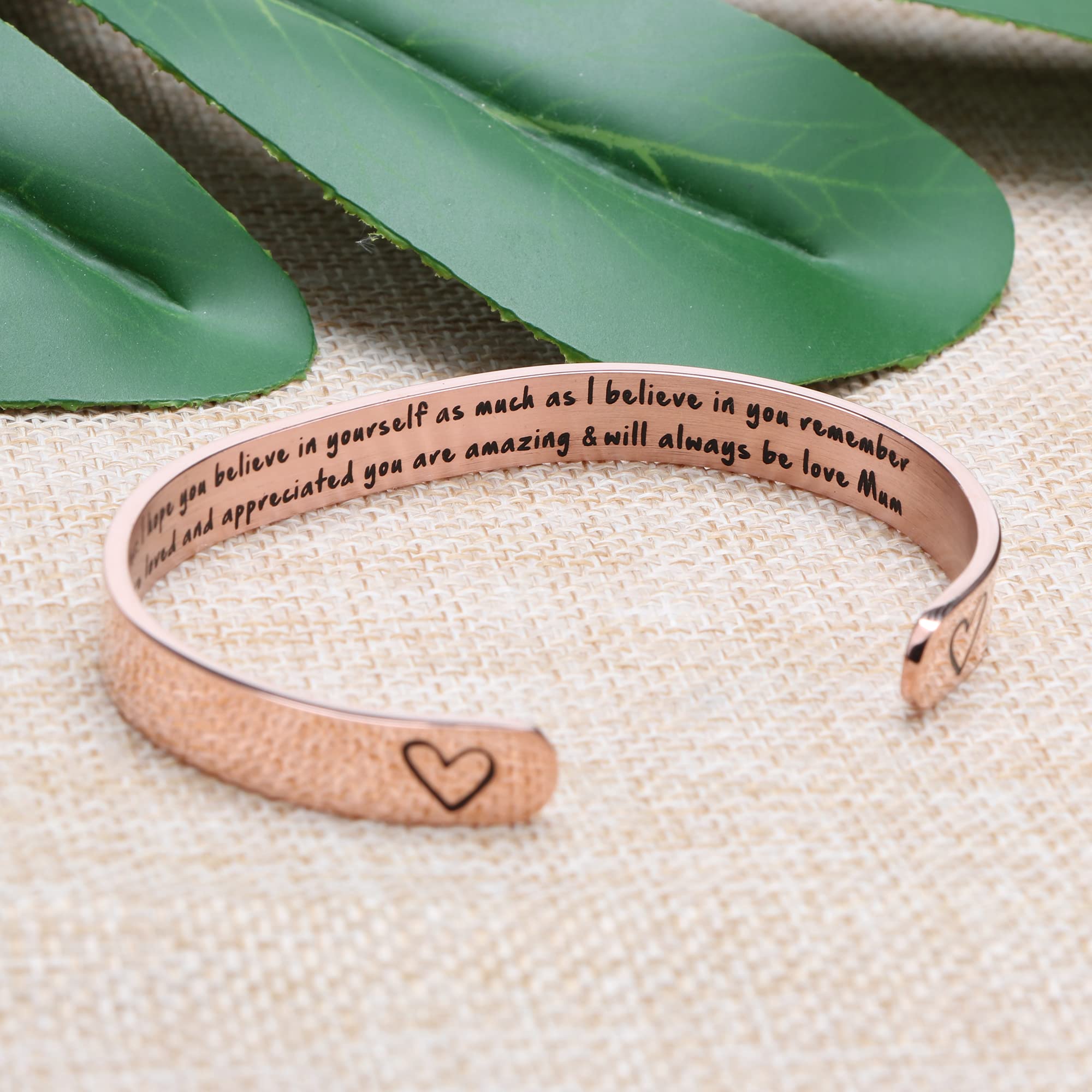 JoycuFF Stainless Steel Bracelets for Women - Elegant Cuff Bangle Gift for Mother, Mom, Mummy - Perfect Christmas, Birthday & Thanksgiving Present - Meaningful Year-Round Jewelry Gift for Her - Ideal for Special Occasions, Daily Wear & Thoughtful Surprises