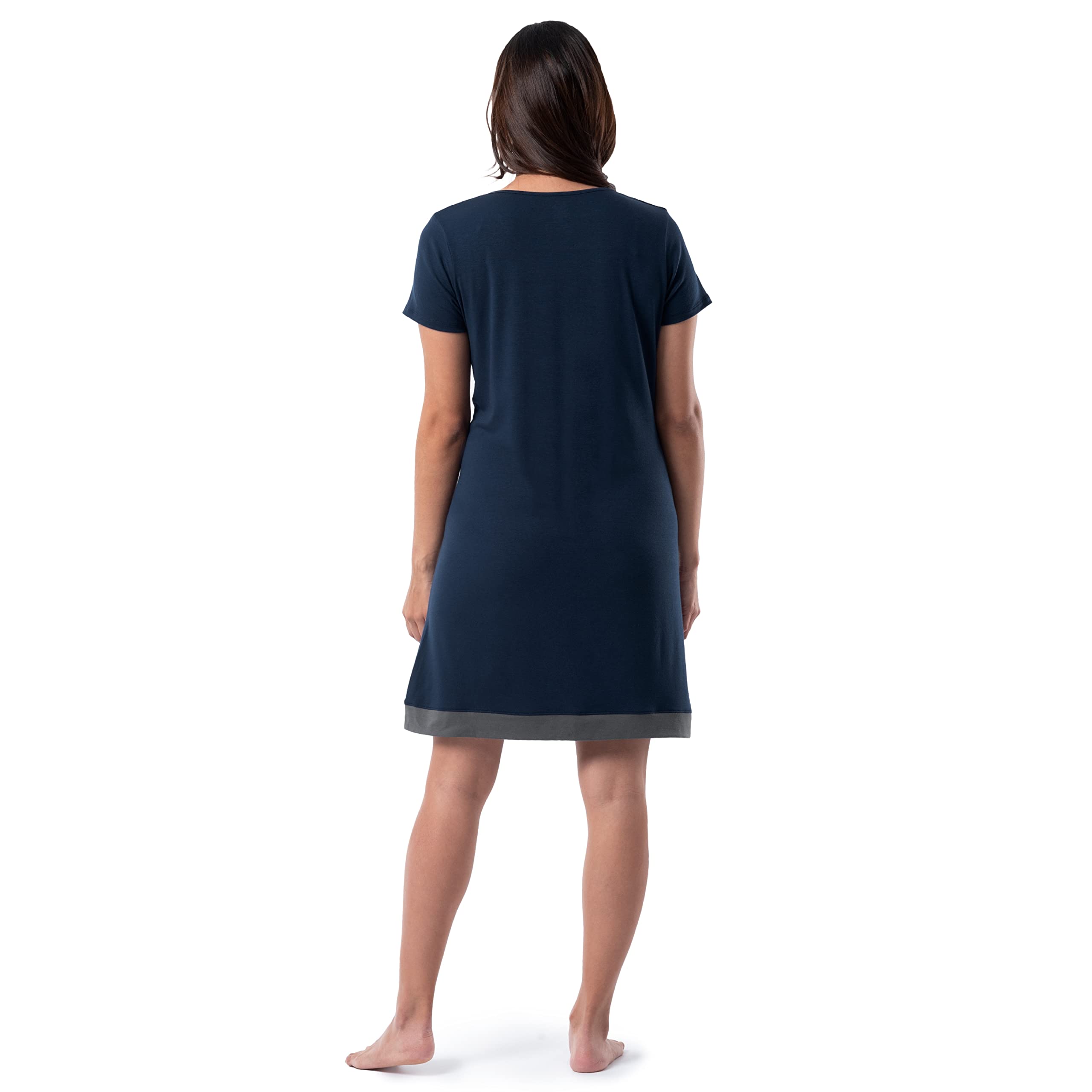 Fruit of the Loom Women's Super Soft Breathable Sleep Shirt - Comfortable Nightwear for Relaxing at Home & Lounging