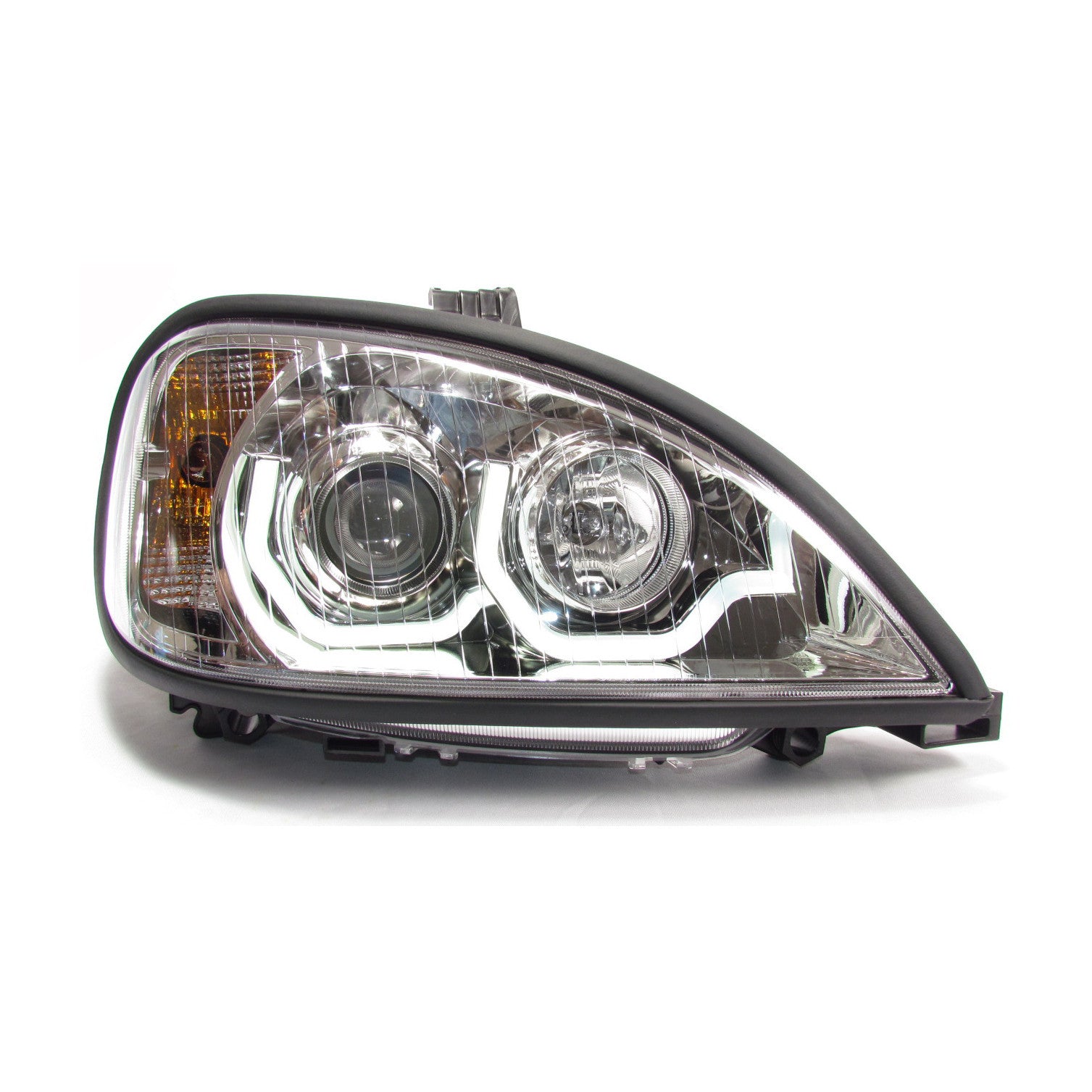 Freightliner Columbia Chrome Housing Projector Headlights - High Performance LED Headlights for Trucks | Perfect for Night Driving & Off-Road Use