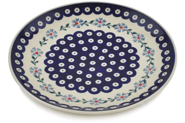 10-Piece Dinner Plate Set - Elegant Peacock & Forget-Me-Not Floral Design - Perfect for Family Dinners, Parties & Home Decor