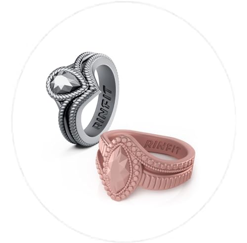 Pack N - Pear & Marquise - Silver & Rose Gold