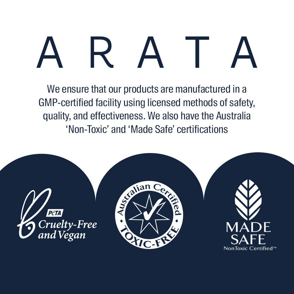 Ar.ata Natural Hydrating & Non-Drying Body Wash with Coconut & Citrus Extracts - Vegan, Cruelty-Free Gentle Cleanser for Women & Men (300ml) | Moisturizing Shower Gel for Dry Skin, Daily Use at Home & Gym