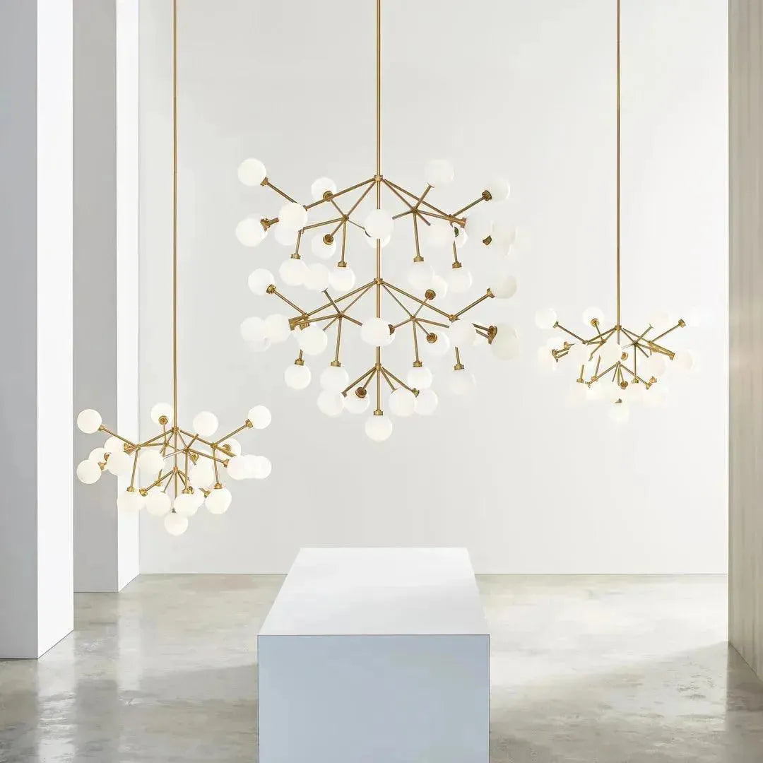 Mara Grande Chandelier - Modern Crystal Ceiling Light Fixture for Dining Room, Living Room & Bedroom | Elegant Home Decor Lighting for Weddings & Luxury Interiors